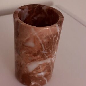 Marble Onyx Pen Holder or Small Vase - Vintage
